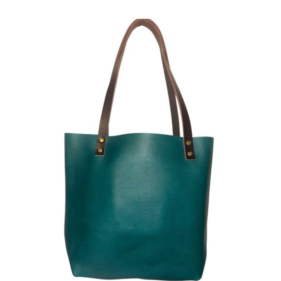 Portland Leather Goods Medium Classic Tote- Sea Glass - Picture 2 of 4